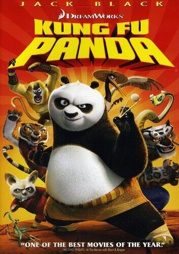 Kung Fu Panda (DVD, 2008) Minor Art Wear. Tested. New Case. Resealed