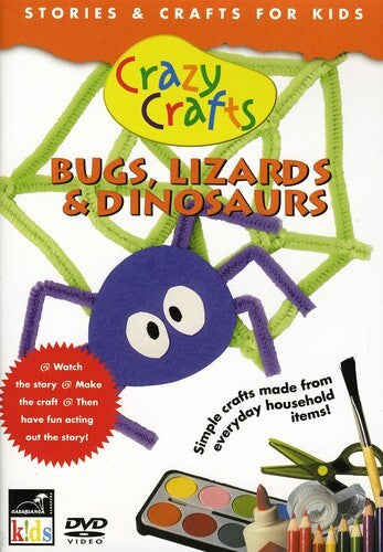 Crazy Crafts: Bugs Lizards & Dinosaurs (DVD) Sealed