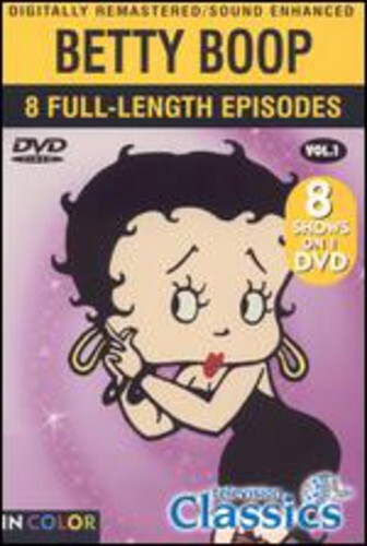 Betty Boop 8 Full Kength Episodes (DVD) Sealed
