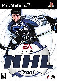 NHL 2001 (Sony PlayStation 2, 2000). Tested. No Manual