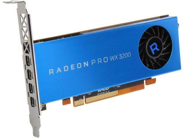 AMD Radeon Pro WX 3200 4GB GDDR5 Graphics Card (100-506115). Tested.