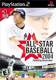 All-Star Baseball 2004 (PS2) GameStop Cover + Tested Disc