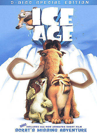 Ice Age (2- DVD, Full/Widescreen) Damaged Artwork. Tested. New Case. Resealed
