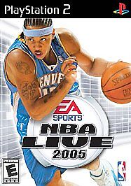 NBA Live 2005 (Sony PlayStation 2, 2004) No Game. Case. Artwork. Manual ONLY
