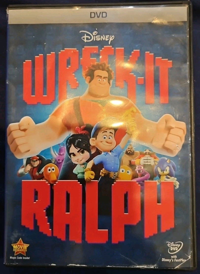 Wreck-It Ralph (DVD, 2012) Tested. New Case. 
