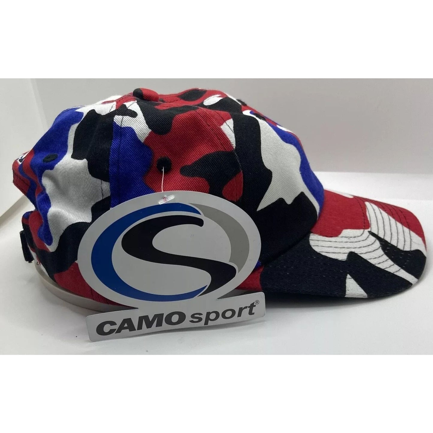 Baseball Cap - Adjustable - Red/White/Blue/Black - Brand New