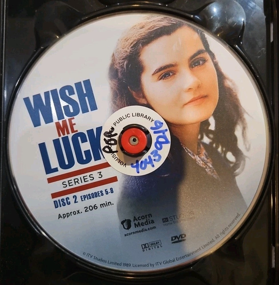 Wish Me Luck: Series 3 (DVD) Disc 2 Episodes 6-8 Only.  Missing Other Discs