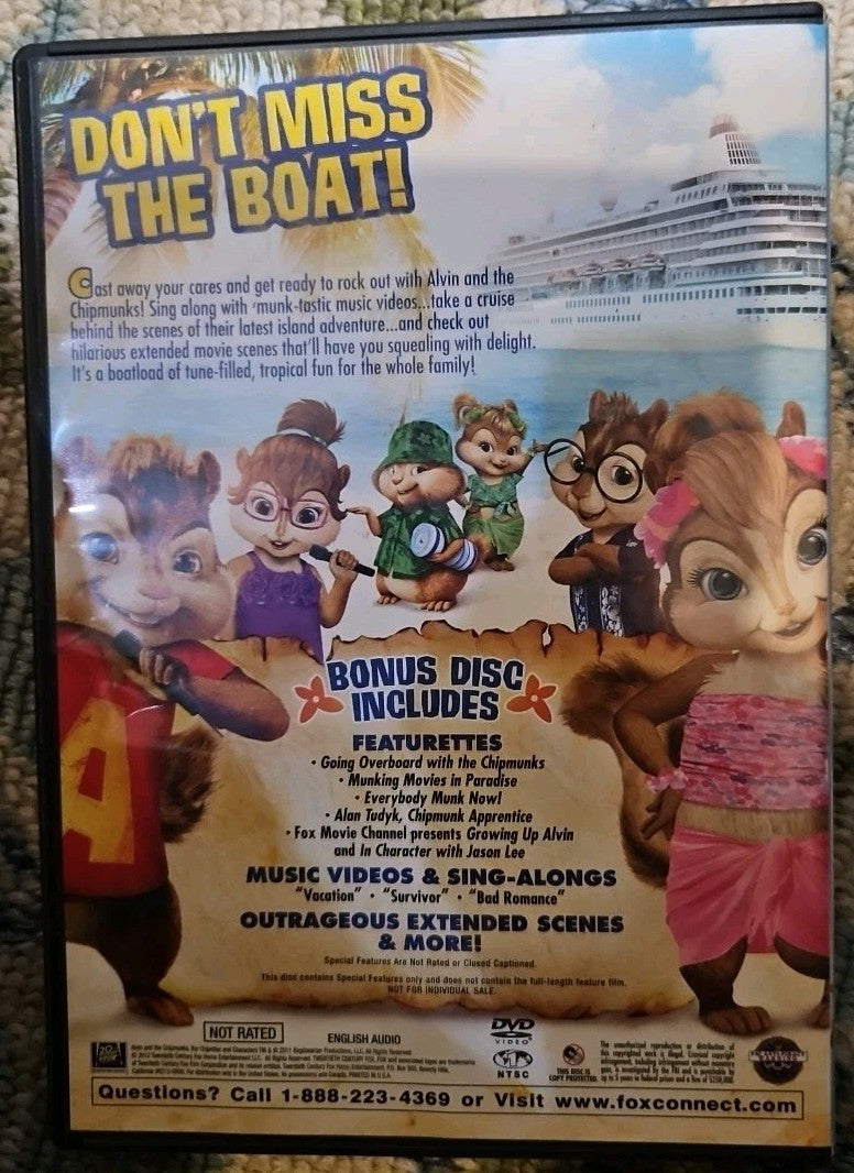 Alvin & the Chipmunks + Squeakquel + Island Adventure  Sing Along (3- DVDs) 