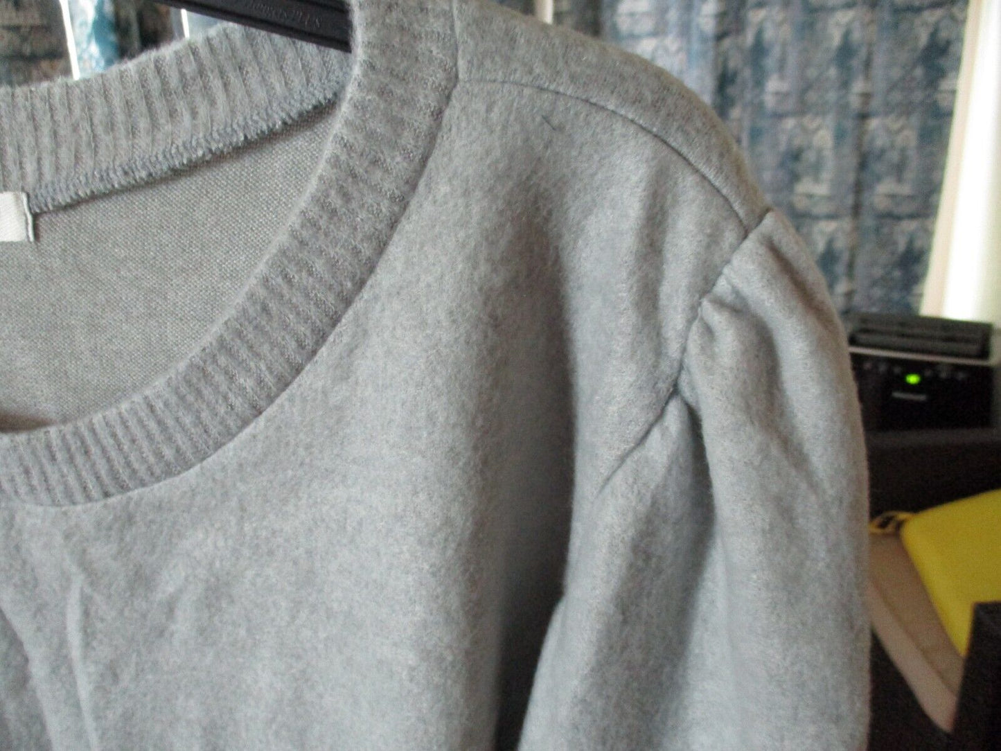 Cherish Heather Gray Fleece Puff Sleeve Top 3XL