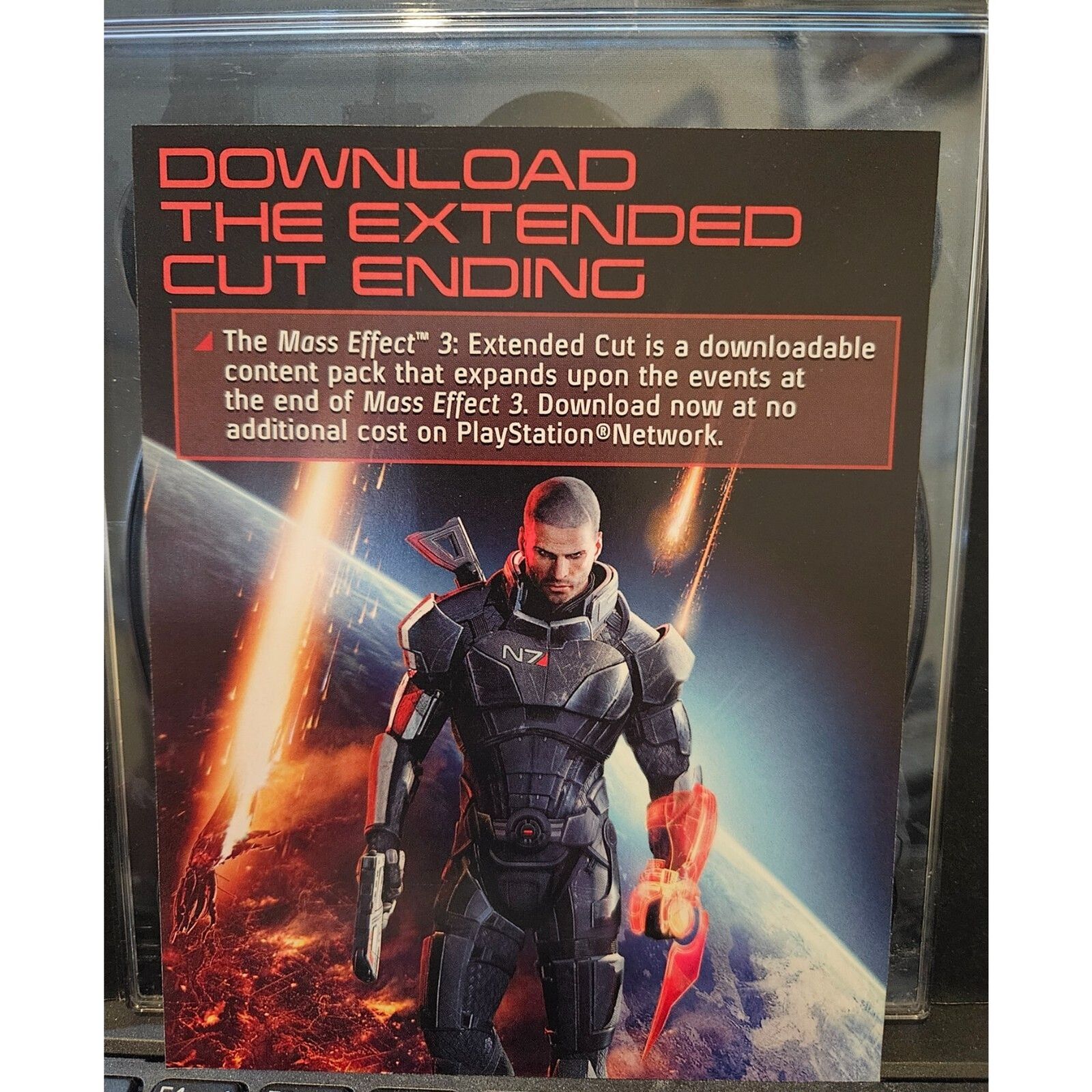 Mass Effect 3 (PS3) Missing Sleeve. Tested. No scratches. 