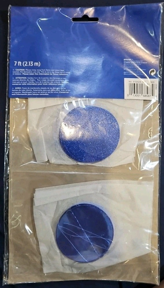 3  Ft x 7 Ft Blue Hanging Door Way Decorations