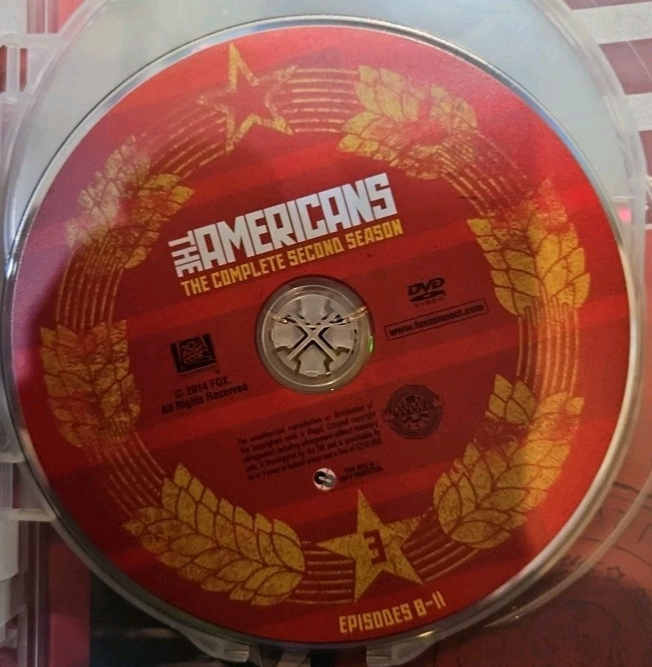 The Americans: the Complete Second Season (DVD, 2014) Missing Disc 2. Tested