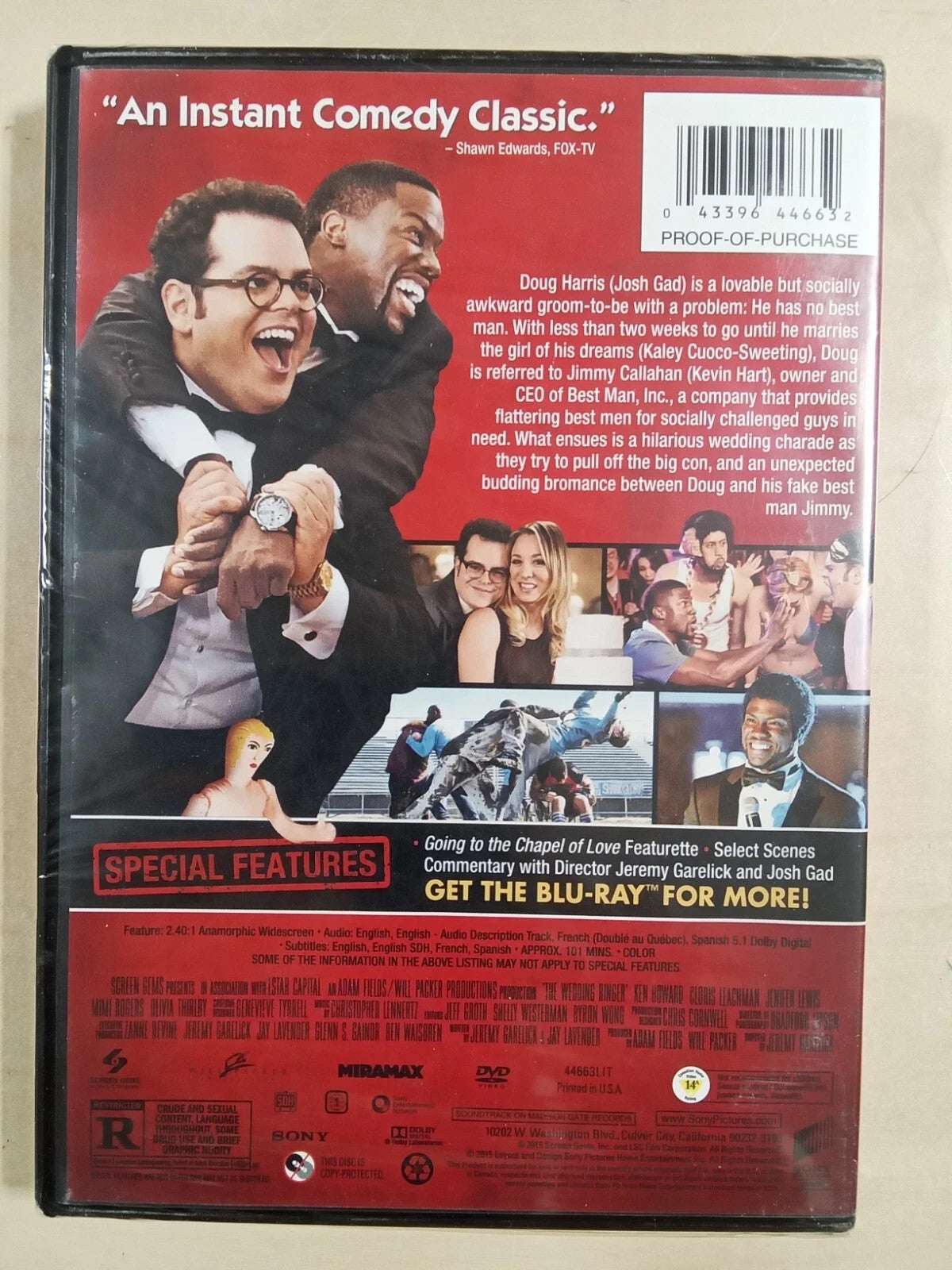 The Wedding Ringer (DVD) No Digital Download. NO Digital Ultraviolet