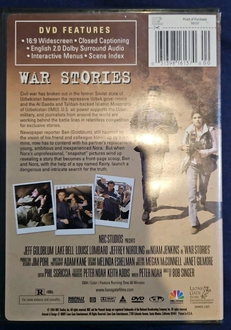 War Stories (DVD, 2003) Sealed