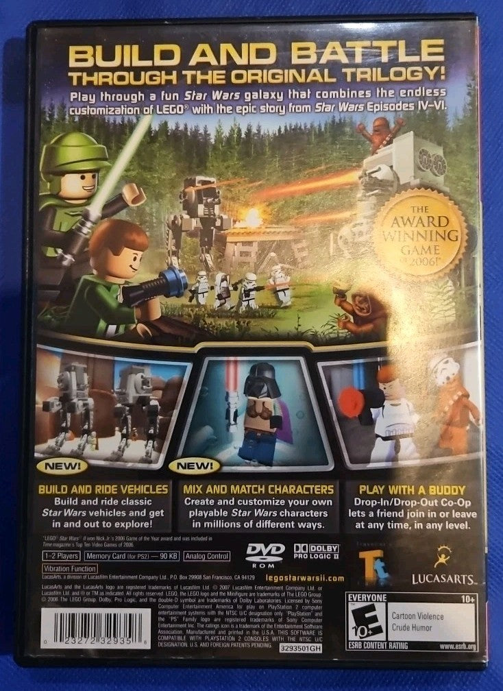 Lego Star Wars 2 the Original Trilogy (PS2) Tested. Mint. W/Manual