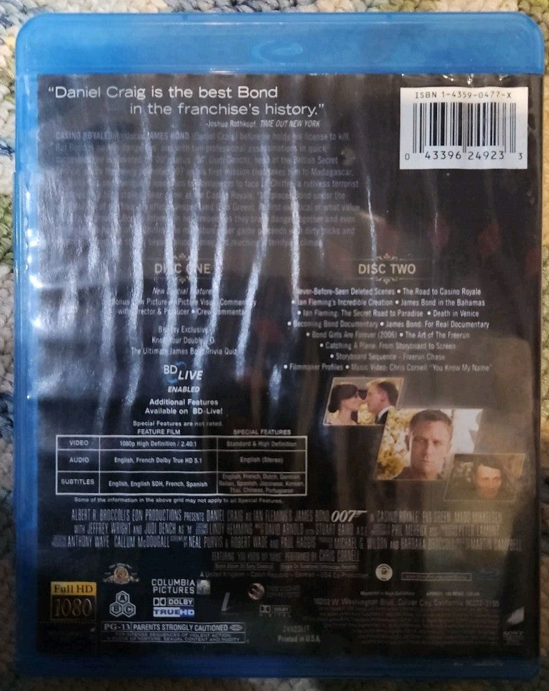 Casino Royale (2006) (Blu-ray, 2006) Tested. Artwork Damage. 