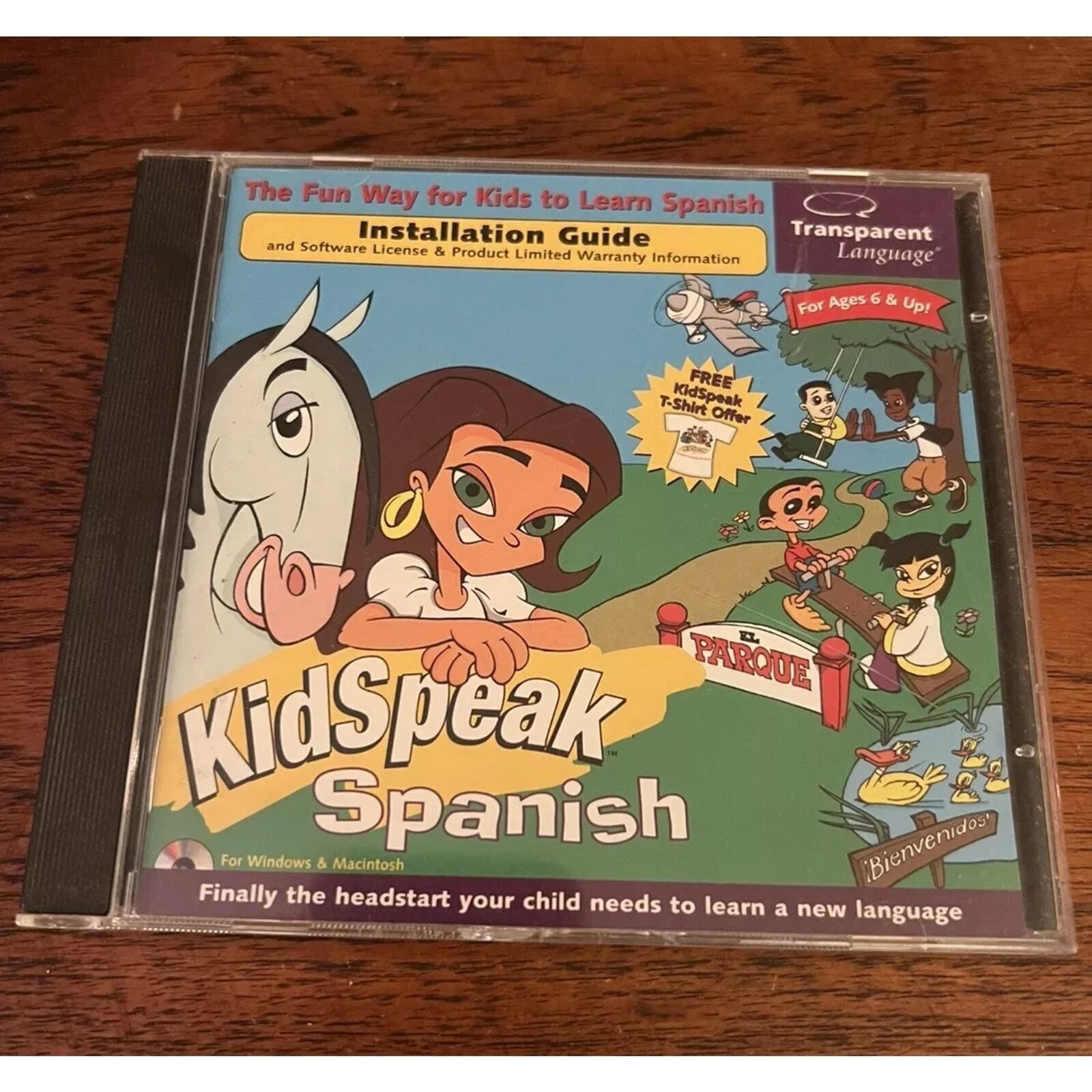 Kidspeak Spanish (PC-CDROM) For Ages 6+ by Transparent Language - New Sealed.