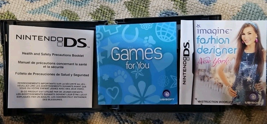 Imagine Fashion Designer New York (Nintendo DS) No Game. Case + Artwork + Manual