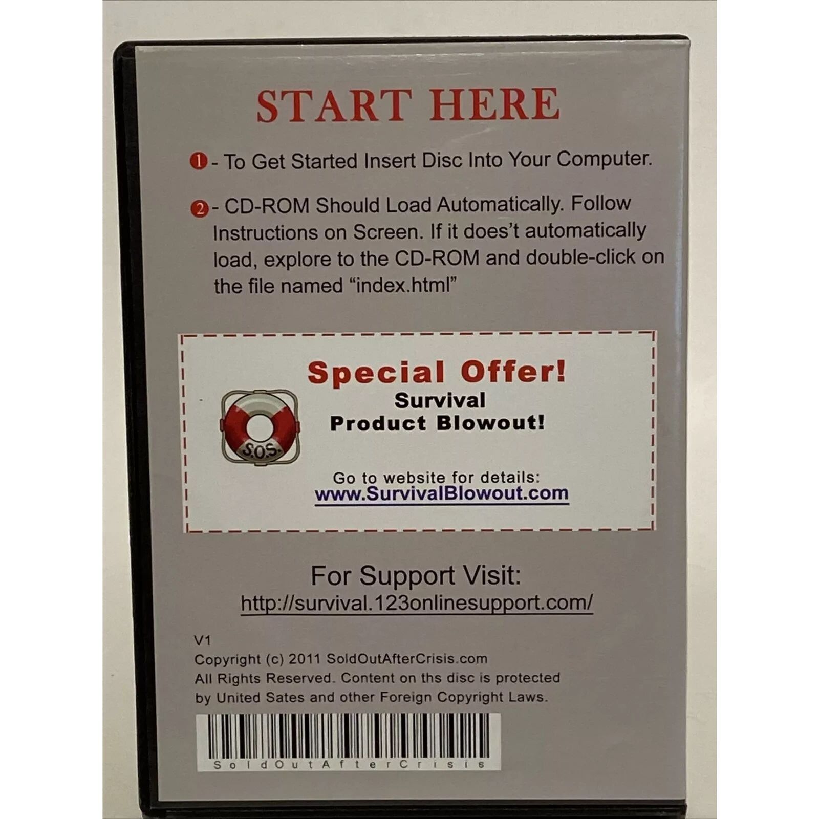 37 Food Items Sold Out After a Crisis (PC-CDRom) Brand New Sealed