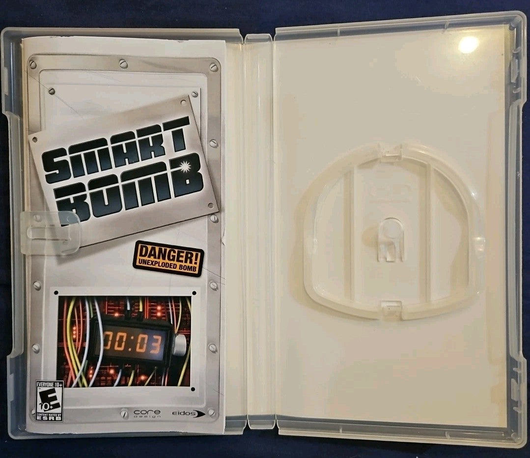Smart Bomb (Sony PSP, 2005) No Game. Case, Box Art & Manual