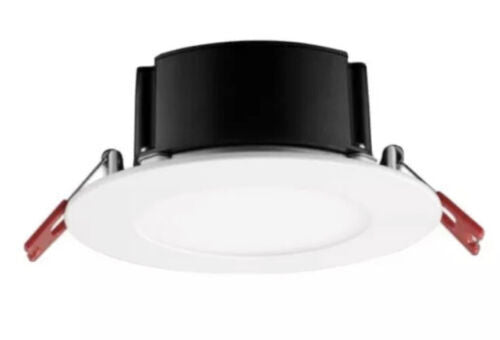Commercial Electric 4 in. White Flush Round LED Integrated Recessed
