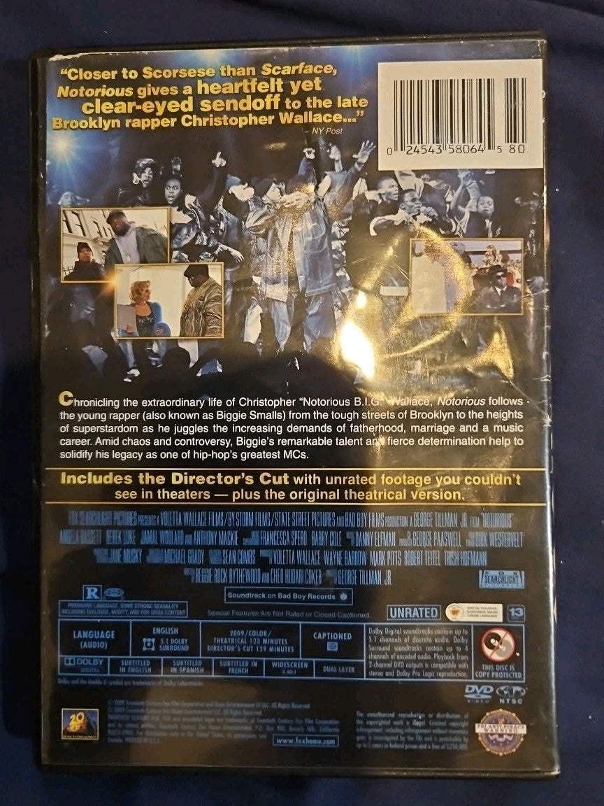 Notorious (DVD, 2009)