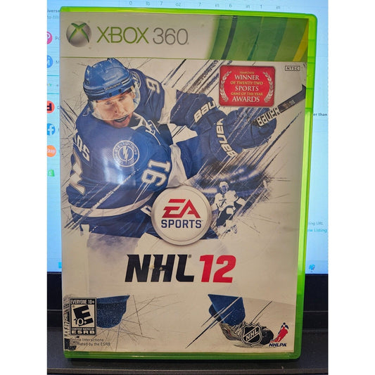 NHL 12 (Xbox 360) New Case. Tested. No scratches. Markered.
