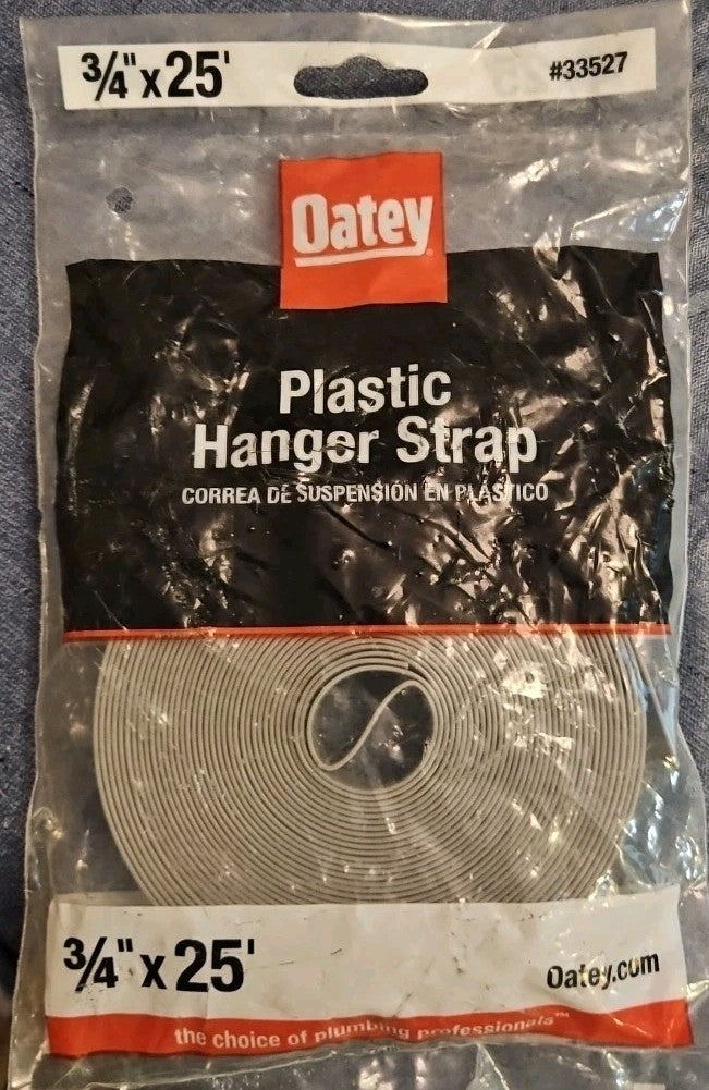 3/4 in. x 25 ft. Plastic Pipe Hanger Strap