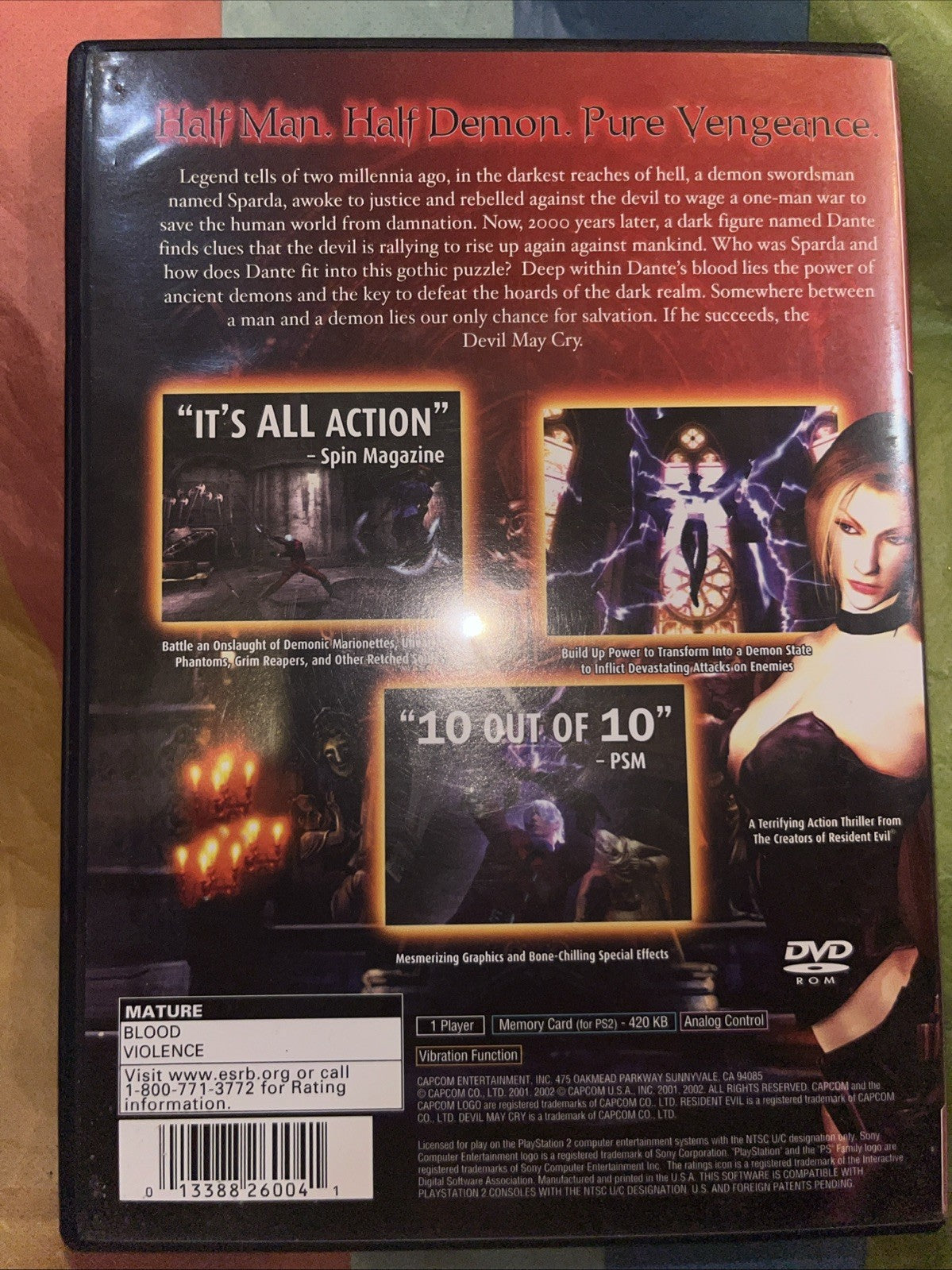 Devil May Cry Greatest Hits (PS2) CIB W/ Manual. Tested. Original Case