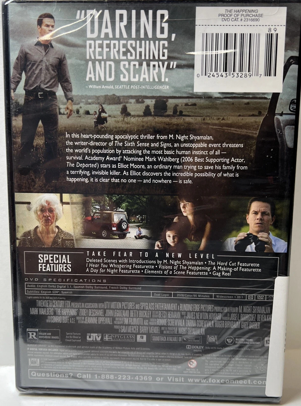 The Happening (DVD, 2008) BRAND NEW