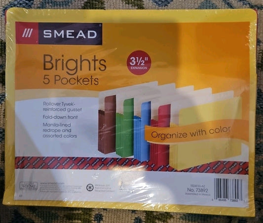 Smead Smd-73892 Tuff Pocket Top Tab File - 9.5" X 11.75" 3.5"