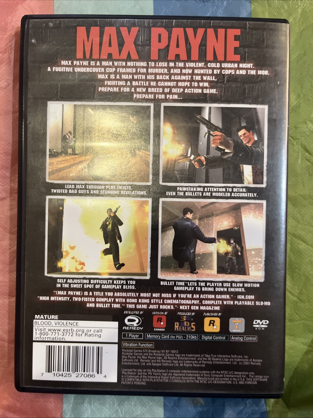 Max Payne (Sony PlayStation 2, 2001)