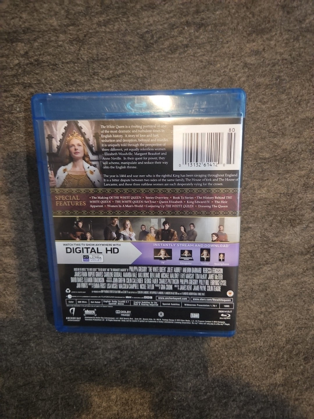 The White Queen (Blu-ray, 2013) Missing Disc 1.  Discs 2 & 3 Only. Tested