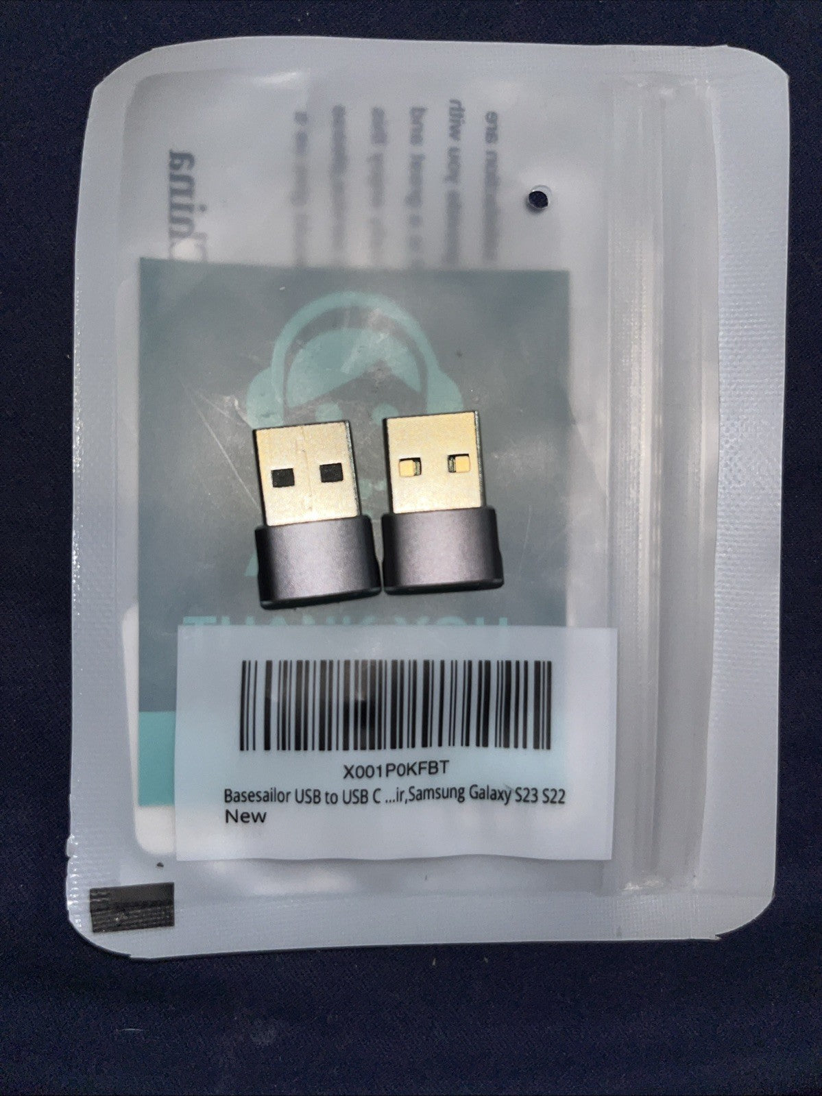 Base Sailor USB To USB “C” Adapters (2)