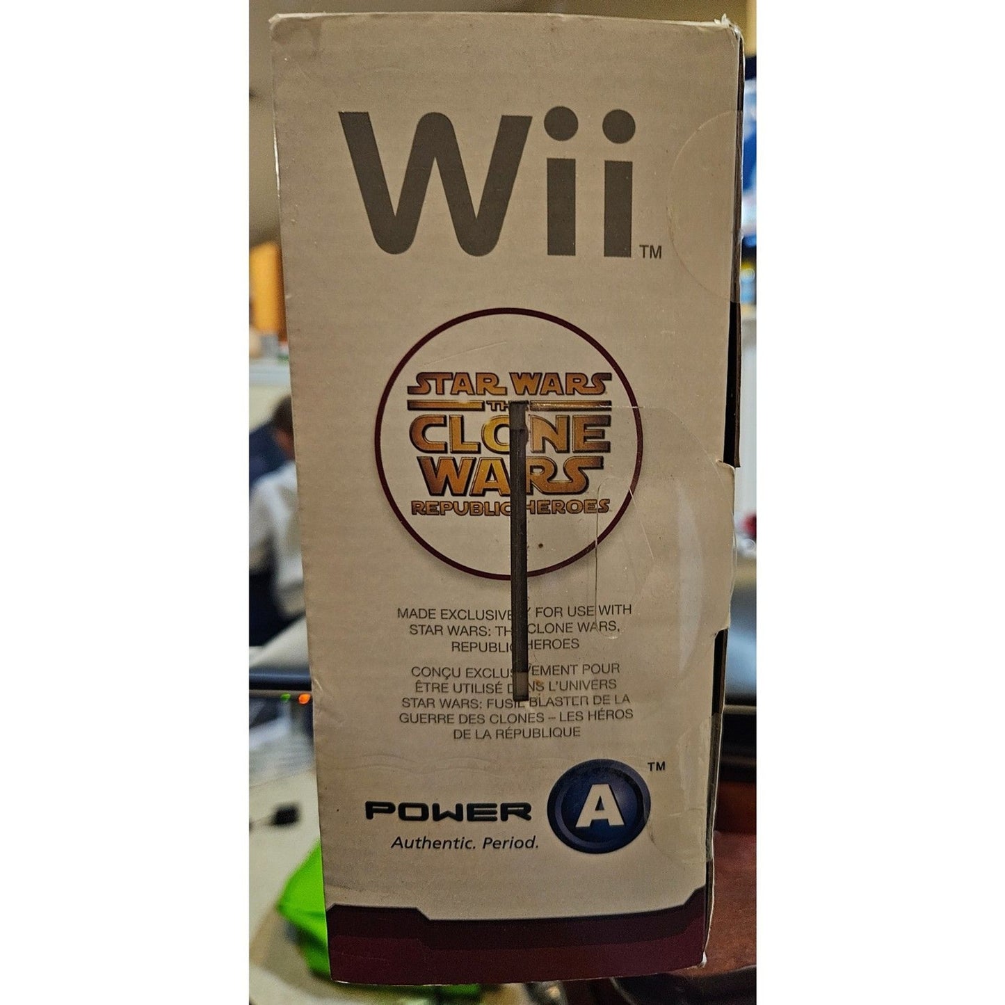 Wii Star Wars Clone Trooper Blaster - New Sealed - Outer Box Damage