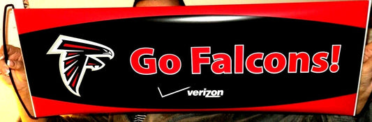 Go Falcons Spring Loaded Retractable Banner 10" X 29"