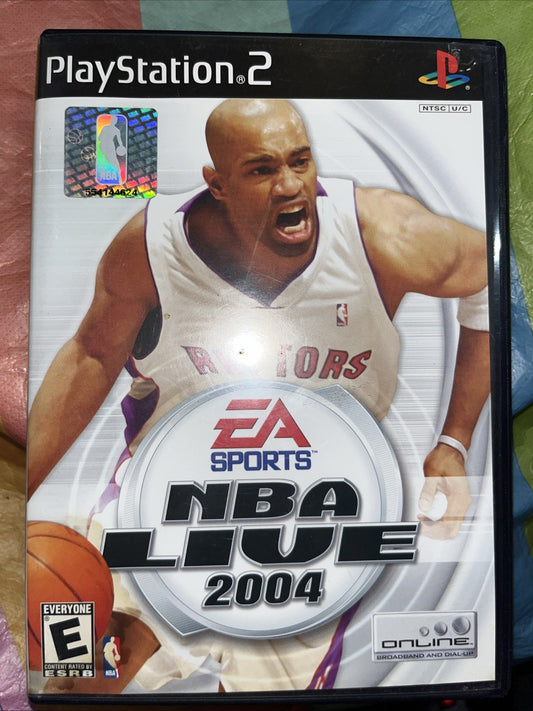 Nba Live 2004 (PS) Tested. CIB W/Manual + Reg Page. Stained Insert.