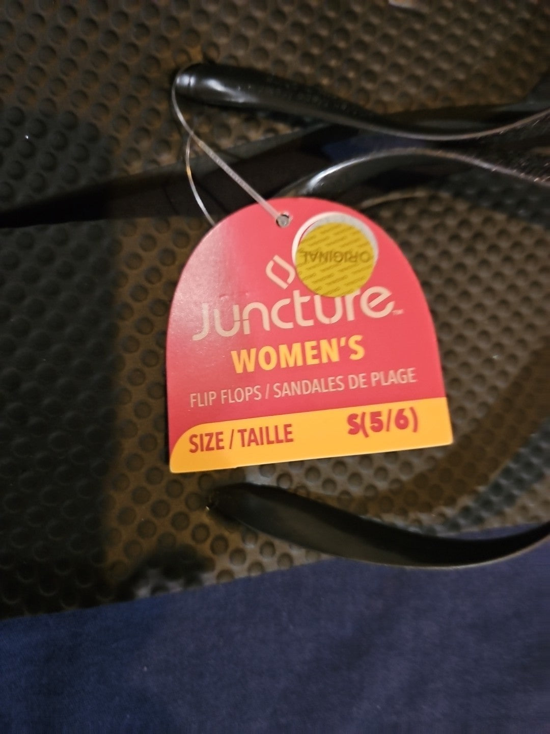 Juncture Women's 5/6 Flip Flops / Glitter Strap - BRAND NEW