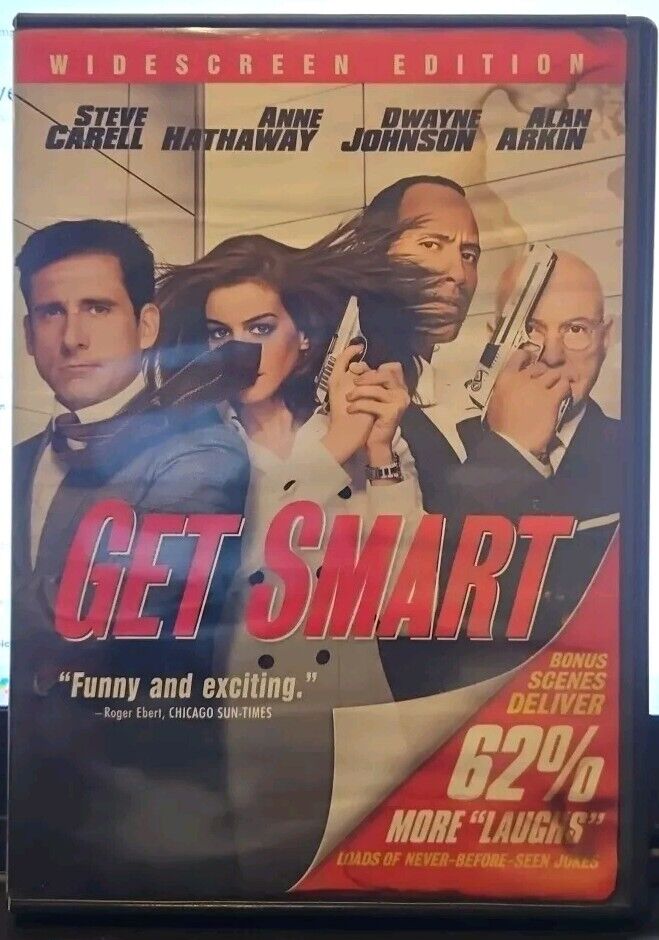 Get Smart (DVD, 2008) Damaged Artwork. Tested