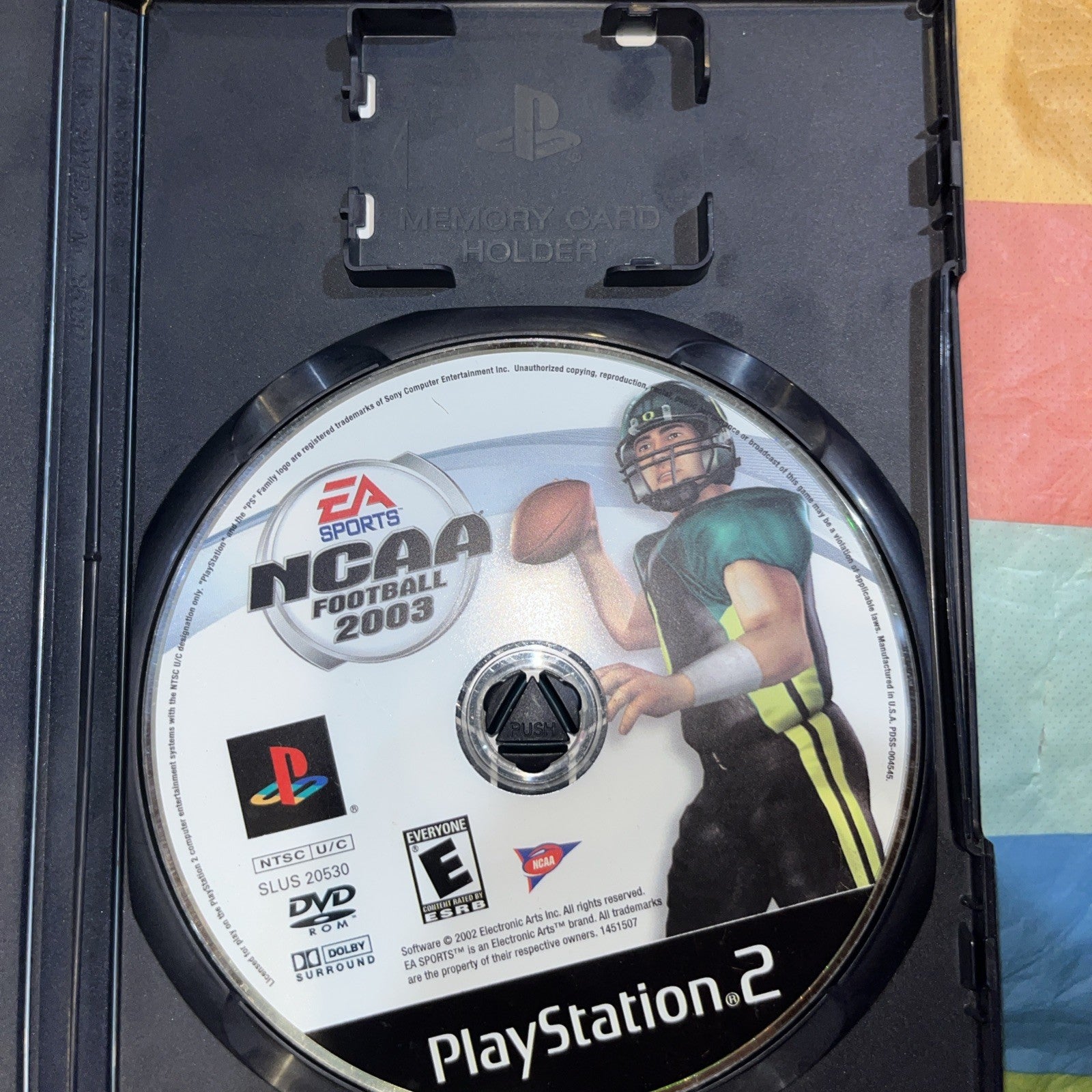 NCAA Football 2003 (PS2) Tested. No Manual. No Scratches. See Pics