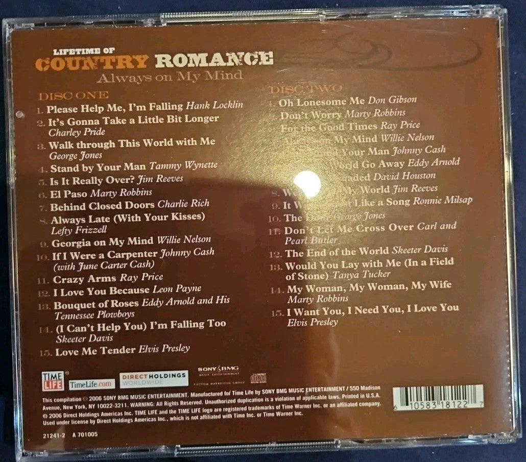 TIME-LIFE-CLASSIC COUNTRY-80'S LOVE SONGS ( NEW/) 6 CD Set. Some Boxwear