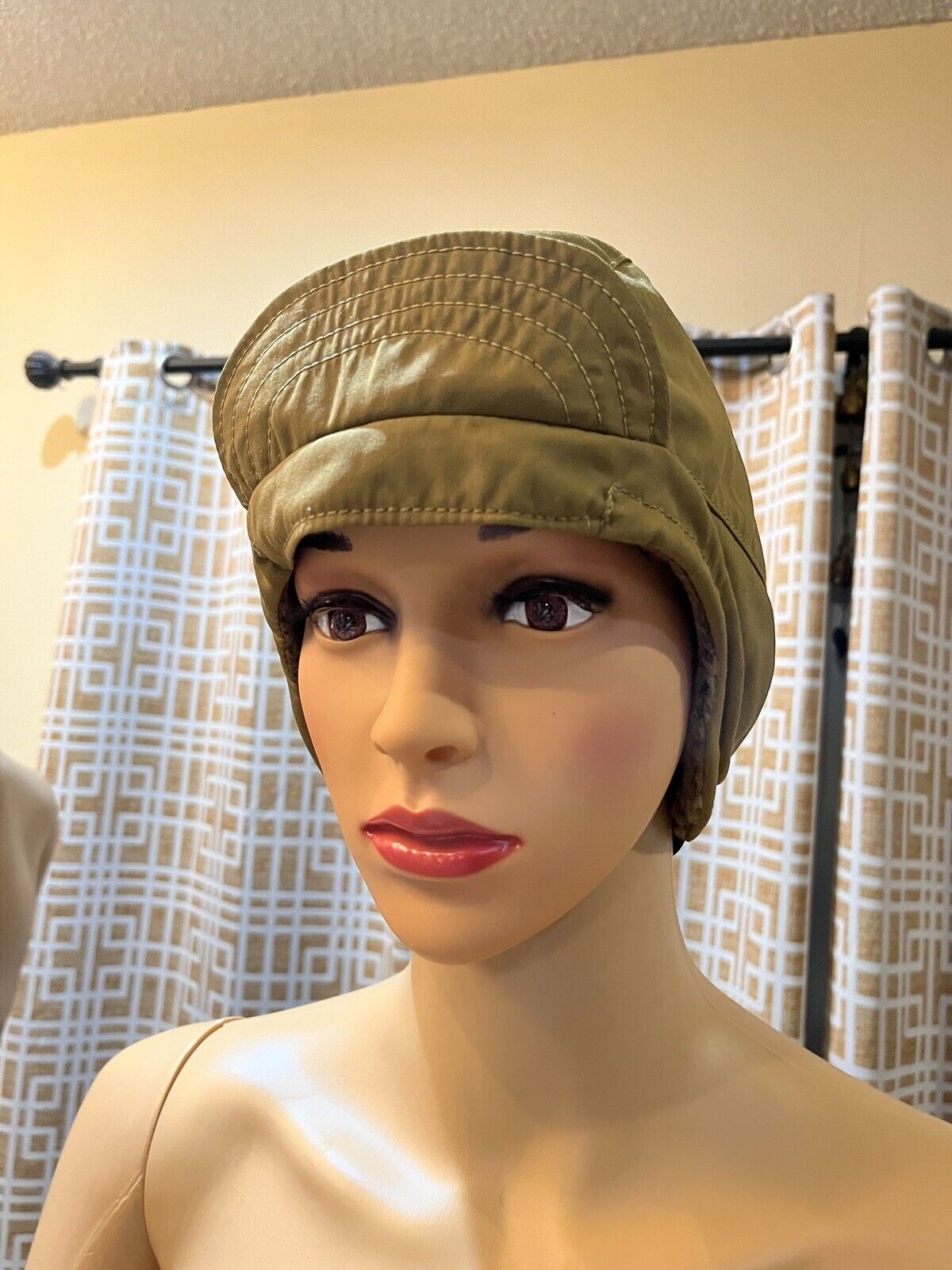 Kids Winter Warm Beanie Fleece Lined Cap Adjustable Hat With Brim