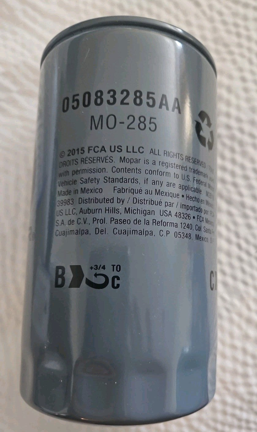 1989-2020 Dodge Ram Cummins5.9L 6.7L Diesel Oil Filter OEM# 5083285AA MO-285