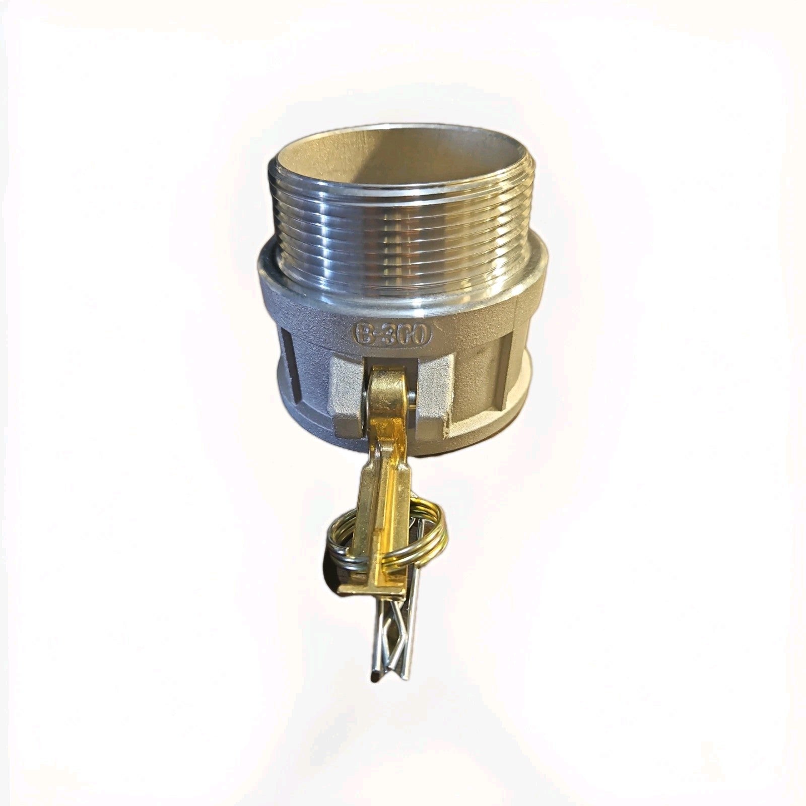 400B 4-inch Female Camlock x MNPT 316 Stainless Steel Quick-Disconnect Fitting
