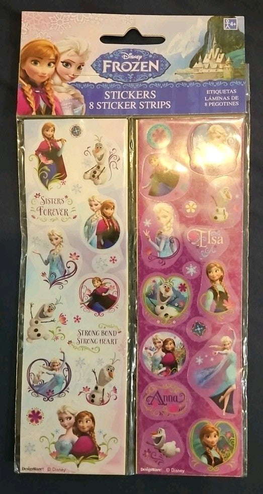 Disney Frozen Stickers 8 Sticker Strips