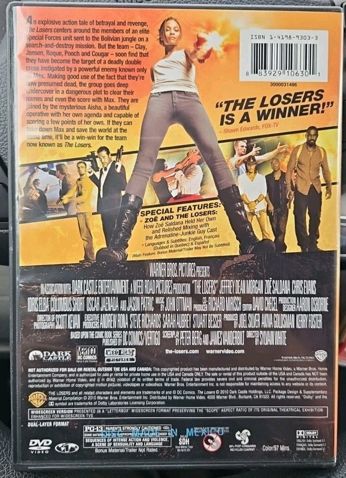 The Losers (DVD, 2010) Sealed