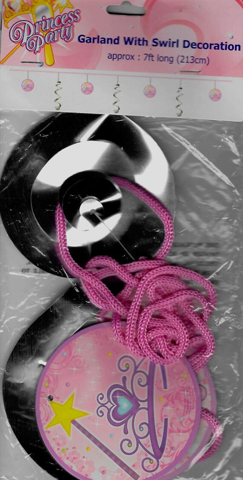 Princess Party - Garland with Swirl Decoration