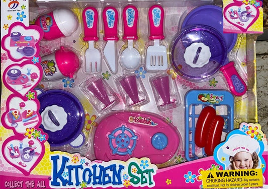 Kitchen Set - 12 Piece Kitchenware Play Set - Brand New
