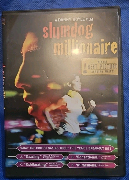 Slumdog Millionaire (DVD) Slimcase. Artwork Cropped. Tested