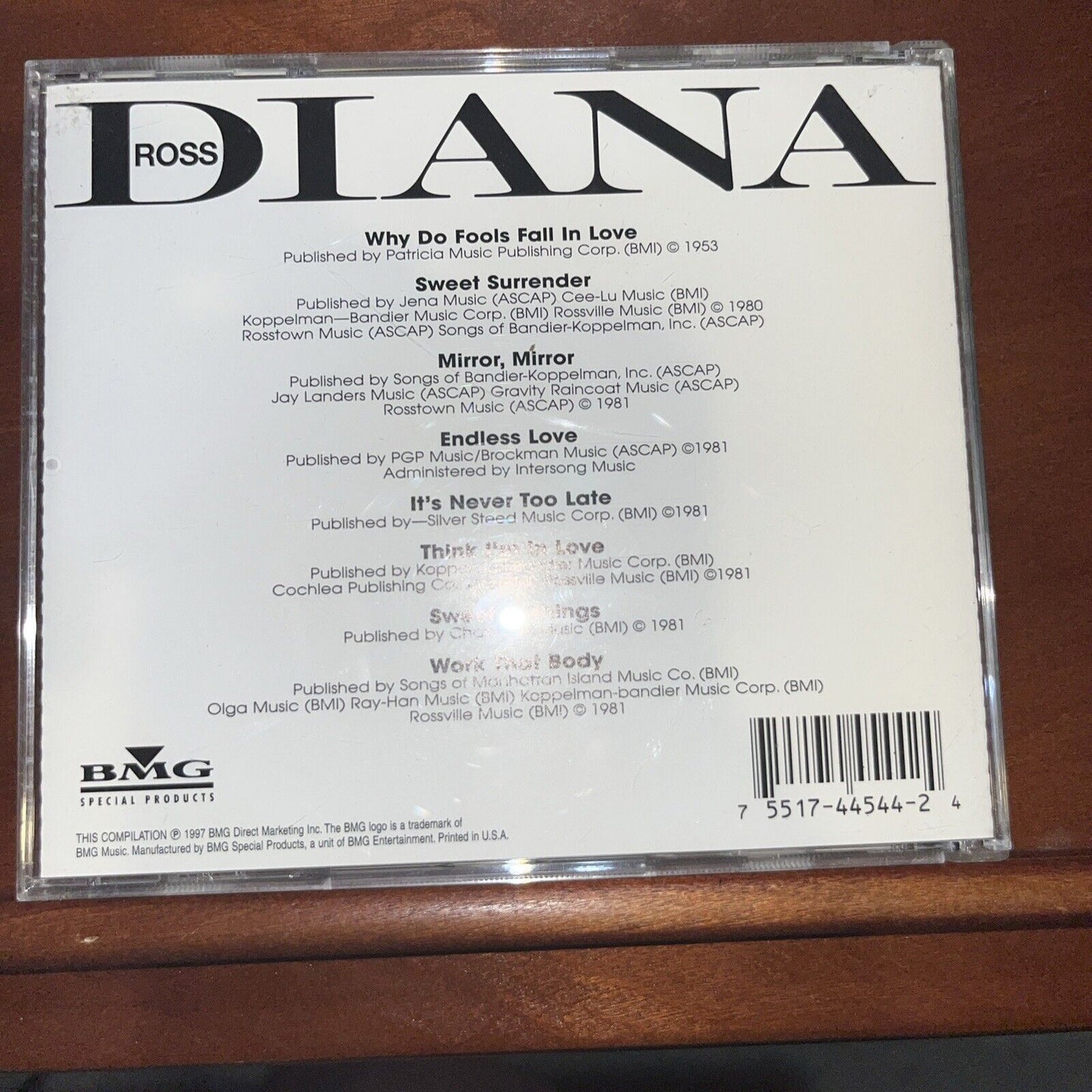 DIANA ROSS -  WHY DO FOOLS FALL IN LOVE - CD - BRAND NEW